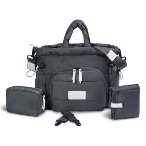 Baby Changing Tote Bag – Soft black