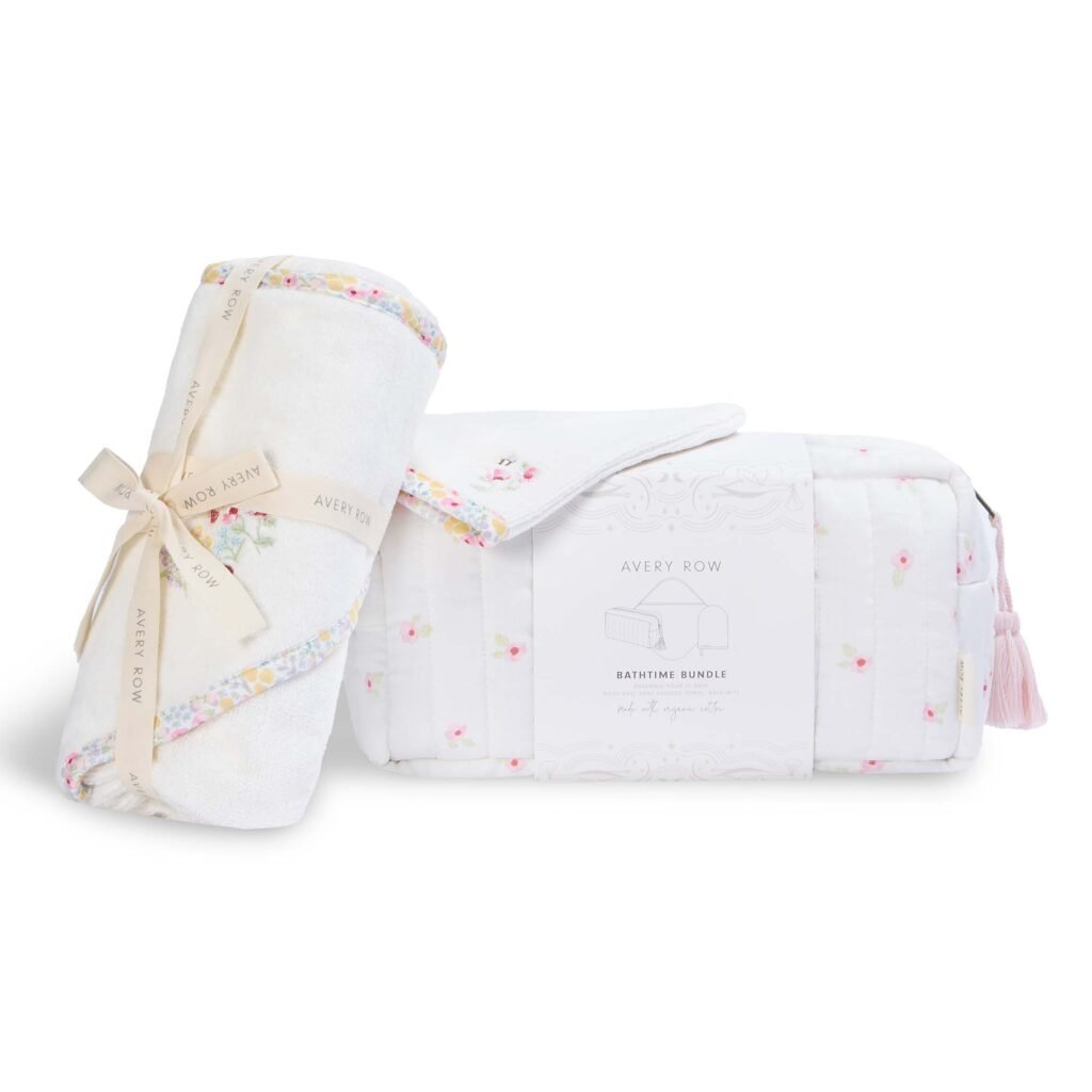 Bathtime Bundle New Baby Gift Set – Wildflower Garden