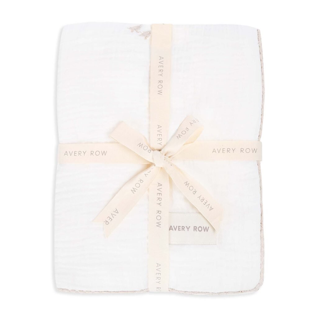 Embroidered Muslin Blanket – Little Farm