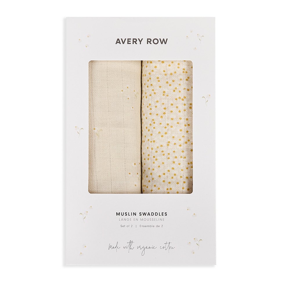 Muslin Swaddles, Set of 2 – Wild Chamomile